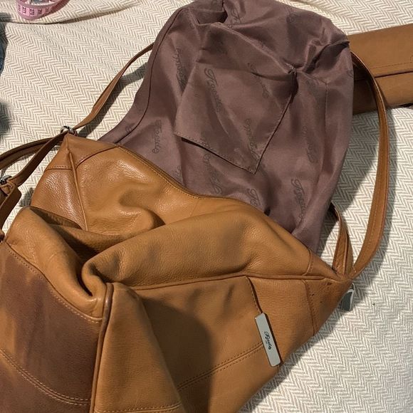 Vintage Fossil Handbag/ Backpack with Matching Wallet - Picture 7 of 16